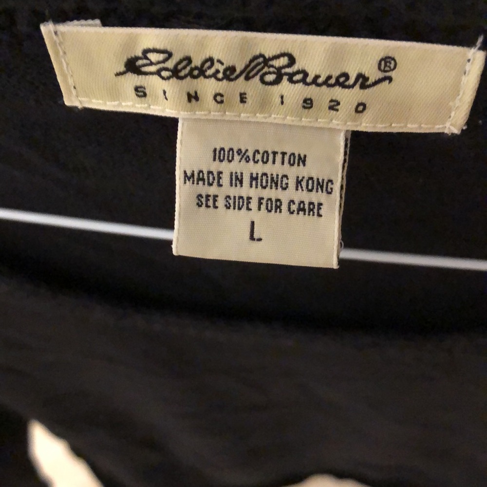Eddie Bauer Black Sweater Size Large - Picture 3 of 7